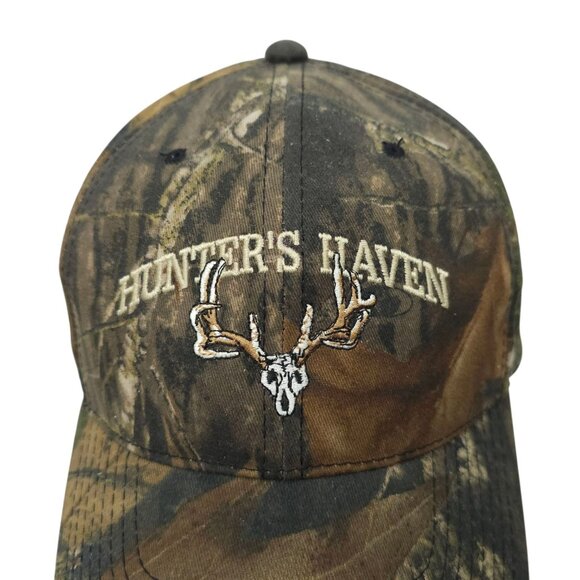 Hunters Haven Mossy Oak Camo Snapback Cap Trucker Baseball Hunting Logo Hat NEW - Picture 7 of 14